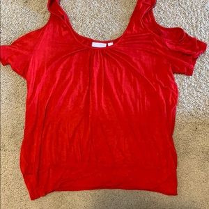 Open shoulder blouse